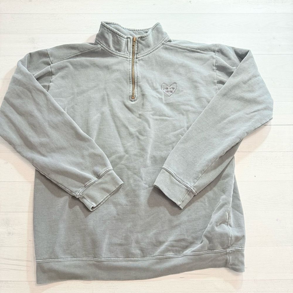 People of Leisure you are loved grey pullover women's medium